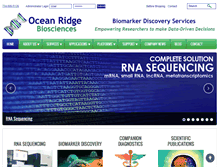 Tablet Screenshot of oceanridgebio.com
